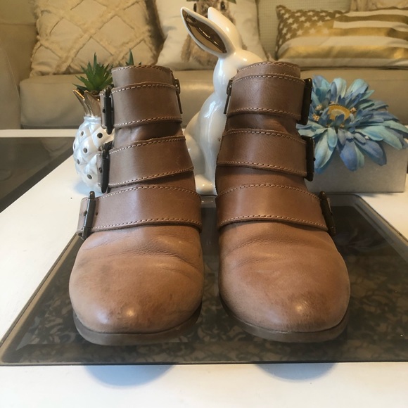 Gianni Bini Camel Buckle Booties - Picture 2 of 5